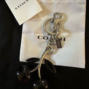 Coach cherry keychain